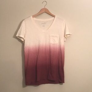 White to pink ombré T-shirt from Old Navy